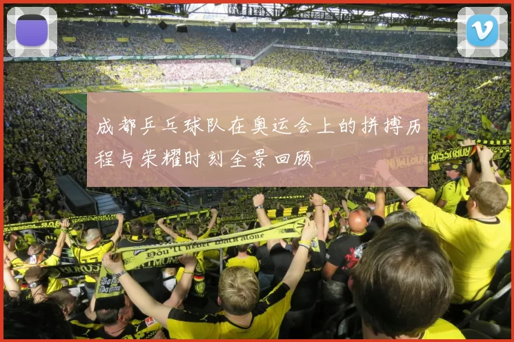 成都乒乓球队在奥运会上的拼搏历程与荣耀时刻全景回顾